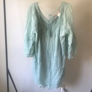 NWOT FLYING TOMATO BOHO SHORT BELL SLEEVE DRESS
